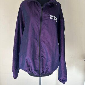 Breckenridge Colorado Purple Iridescent Windbreaker Jacket  8524